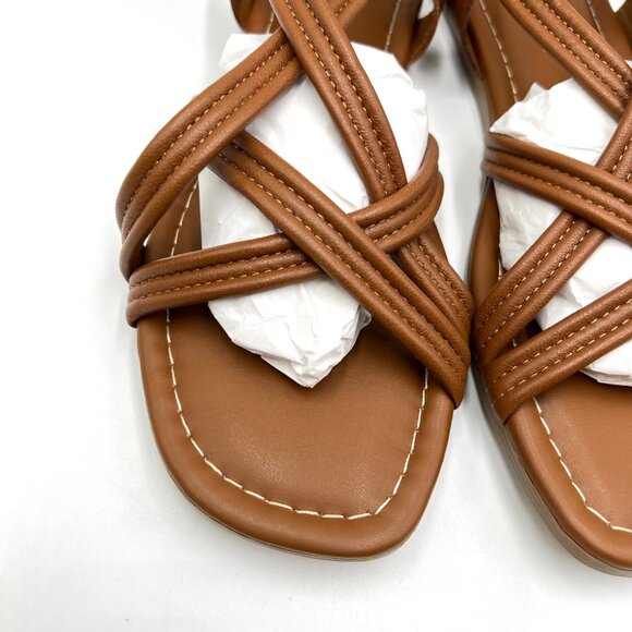 Bella Vita Womens Size 9.5 Ilo Brown Tan Leather Strappy Sandals Shoes - Picture 4 of 14